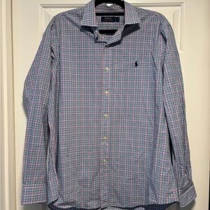 Polo Ralph Lauren Men's Dress Shirt - Multicolor Plaid - Size L
